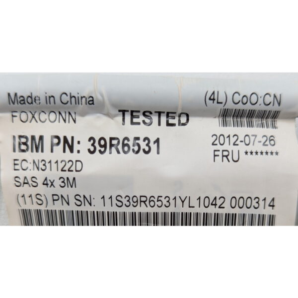 Кабель 39r6531, IBM, mini-SAS TO mini-SAS, 3M