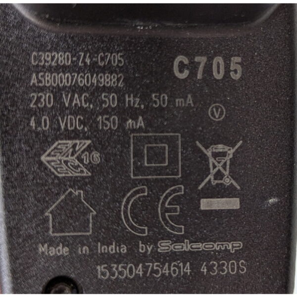Адаптер питания C39280-Z4-C705, Salcomp, Gigaset, 4v, 150mA