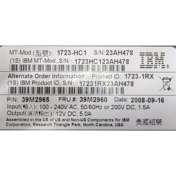 KVM консоль 39M2960, 39M2965, 40K9400, IBM, 17", 1U