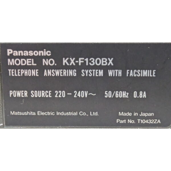Факс KX-F130, Panasonic, кабель питания, 2 ролика ленты
