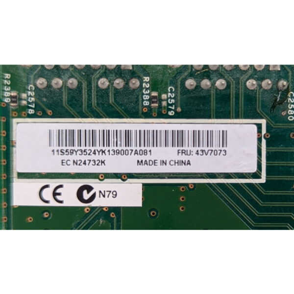 Сетевая карта 43V7073, IBM Systems x3650 M2, x3650 M3, 2 x 1GB RJ-45