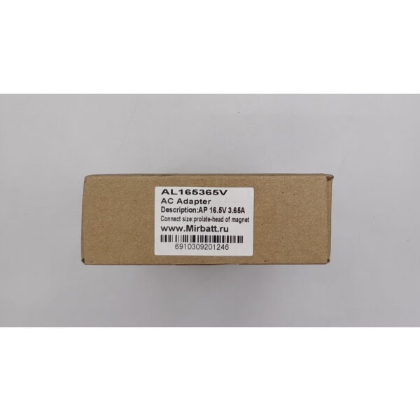 Адаптер питания AL165365V, Apple MacBook, 3.65A, 16.5V, 60W