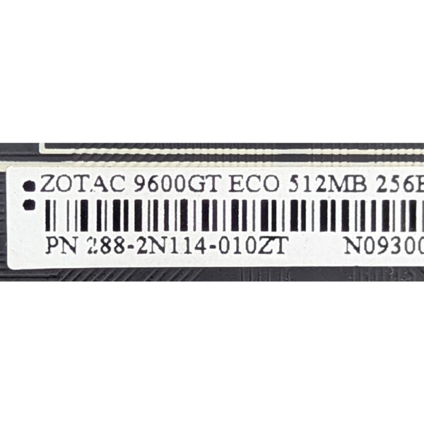 Видеокарта 288-2N114-010ZT, Nvidia GeForce 9600GT ECO, 512MB