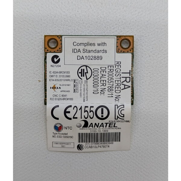 Wi-Fi модуль t77h268.00 hf, Broadcom, Acer Aspire 5750G