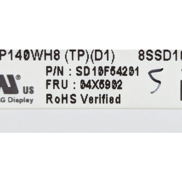 Матрица SD10F54201, 04X5902, LP140WH8-TPD1, Lenovo ThinkPad L450, 14.0", 1366x768, TN
