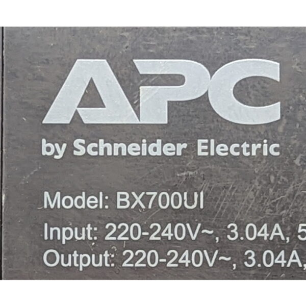 ИБП BX700UI, APC Back-UPS, 700VA, без аккумулятора