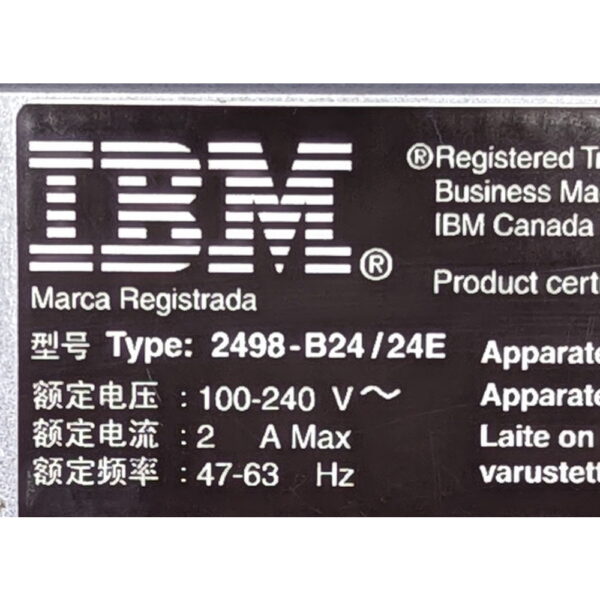 Оптический коммутатор 2498-B24/24E, IBM System Storage SAN24B-4 Express (1U, upto 24port(8 activated) (249824E)