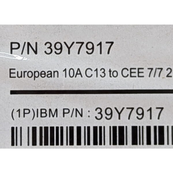 Кабель питания 39Y7917, IBM, C13 - CEE 7/7 2.8 м