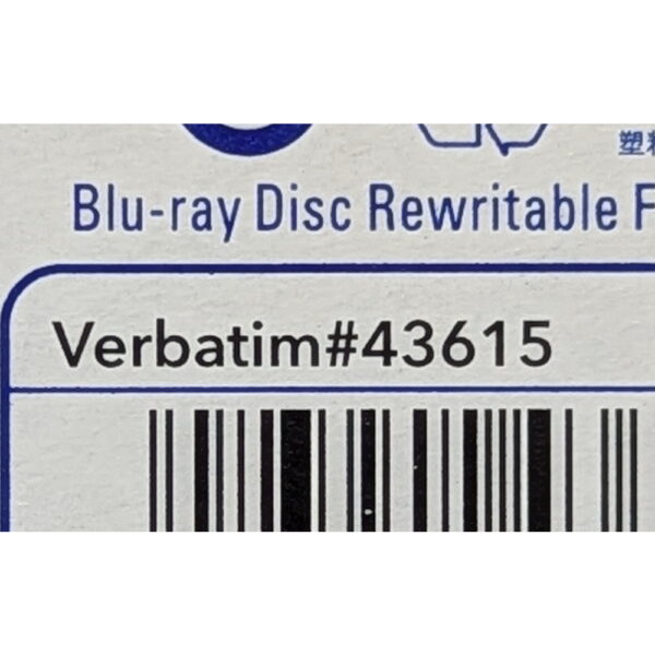 Диск BD-RE Verbatim 43615 DL 25GB 2X, 5Pcs
