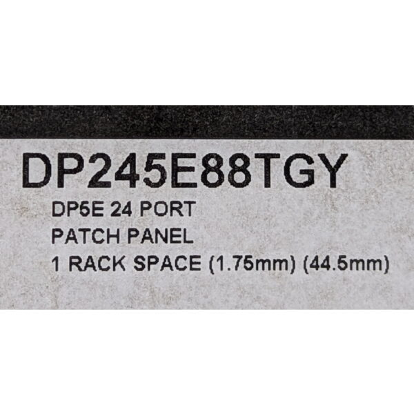 Патч-панель DP245E88TGY, Panduit, 19", 1U, 24 порта RJ-45