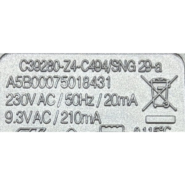Адаптер питания С39280-Z4-С494/SNG 29-а, Salom, Gigaset, 9.3v, 0.21a