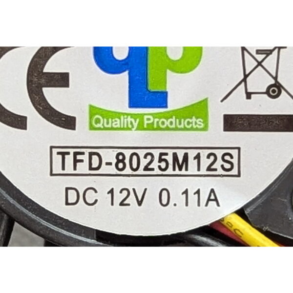 Вентилятор TFD-8025M12S, Titan, 80x80, 2500rpm, 3pin