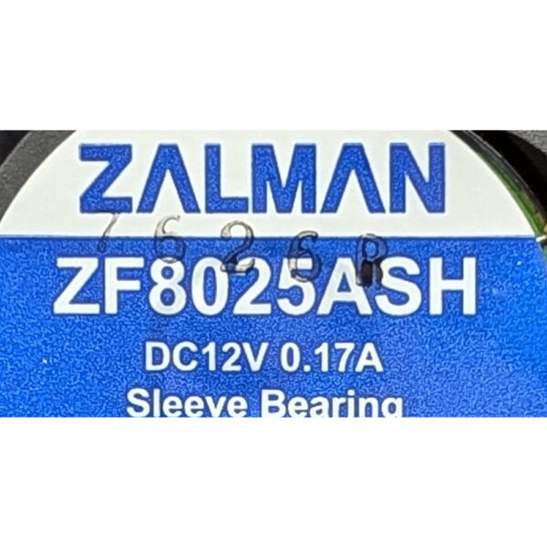 Вентилятор ZF8025ASH, Zalman, 80x25мм, 12V, 0.17A