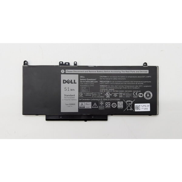 Аккумулятор 08V5GX, Dell Latitude E5450, E5550, 14 5000, 15 5000 Series, 7.4V, 5200mAh, 38Wh, СОСТОЯНИЕ НЕ ИЗВЕСТНО, ПРОДАЕТСЯ КАК ЗАГЛУШКА!