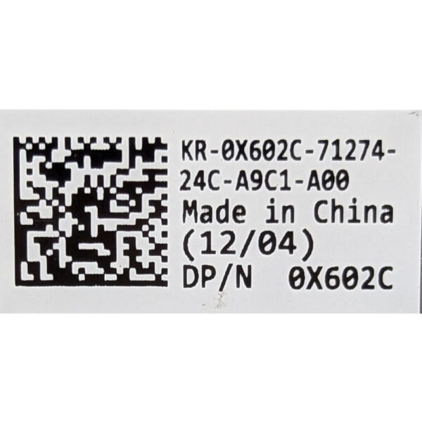 Аккумулятор 0X602C, Dell Latitude E4200 E4200n, 58Wh, 11.1V, 5200mAh, СОСТОЯНИЕ НЕ ИЗВЕСТНО, ПРОДАЕТСЯ КАК ЗАГЛУШКА!