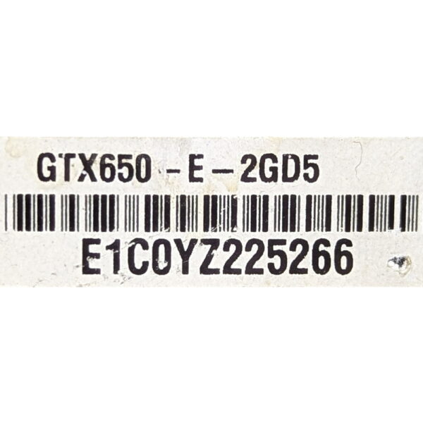 Видеокарта GTX650-E-2GD5, Asus, Nvidia GeForce GTX 650, 2 Гб, GDDR5