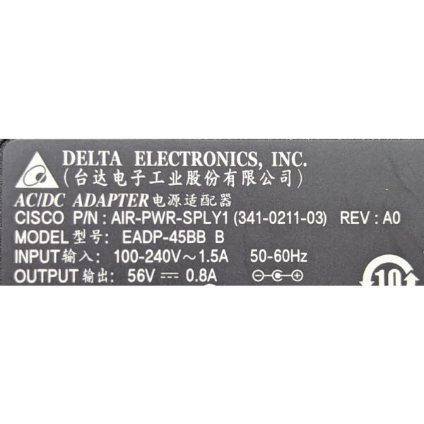 Адаптер питания 341-0211-03, AIR-PWR-SPLU1, EADP-45BB B, Cisco