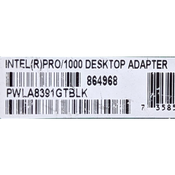 Сетевая карта PWLA8391GTBLK, Intel, PCI, 10/100/1000 Мбит/с