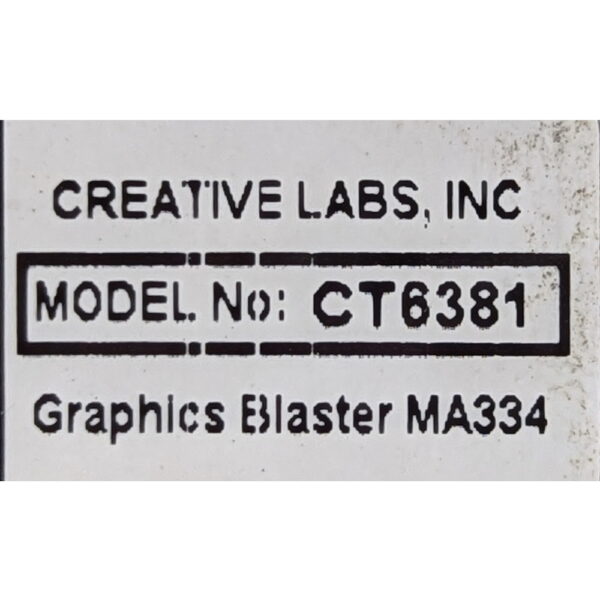 Видеокарта CT6381, Creative, PCI