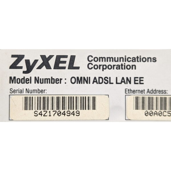 Модем ZyXEL OMNI ADSL LAN EE, без блока питания