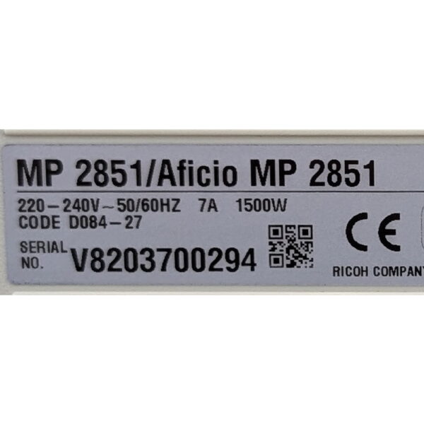 МФУ RICOH Aficio MP 2851, пробег 472 793