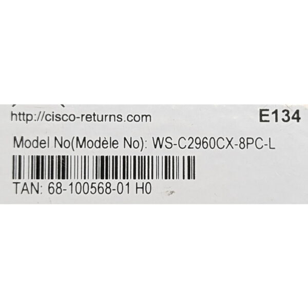 Коммутатор Cisco Catalyst WS-C2960CX-8PC-L