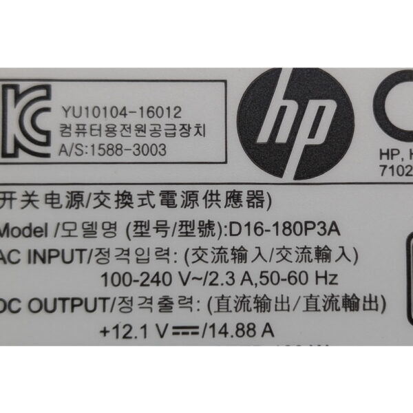 Блок питания 901771-002, D16-180P3A, HP ProDesk 400 G3, G4, 280 Pro G3, G4, 180 Вт