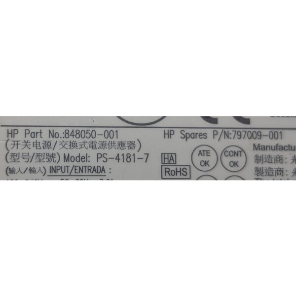 Блок питания 848050-001, 797009-001, PS-4181-7, HP ProDesk 400 G2, 400 G3, 180 Вт