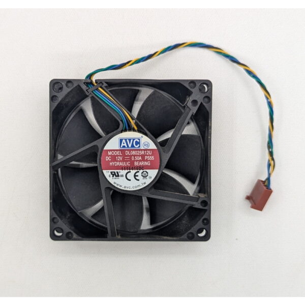 Вентилятор DL08025R12U, AVC, 12 В 0.5A 80*80*25 Мм 4-пиновый