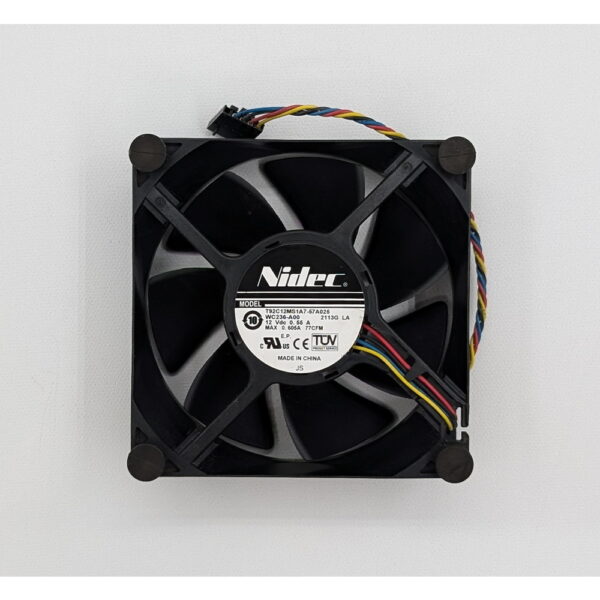 Вентилятор 0WC236, T92C12MS1A7-57A025, Dell Optiplex 790, 990, 9020, 7020, 7010, 9010, T1700, 12 В 5 Pin, 92 х 32