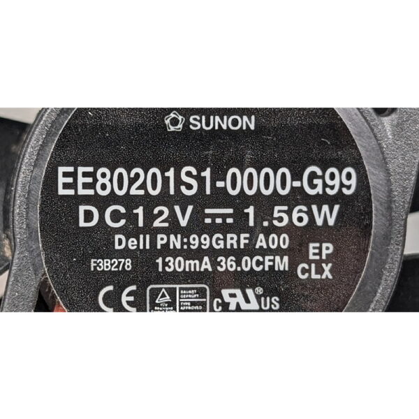 Вентилятор EF80251S1-Q030-S99, Sunon, 12 В 3,60 Вт 8 см