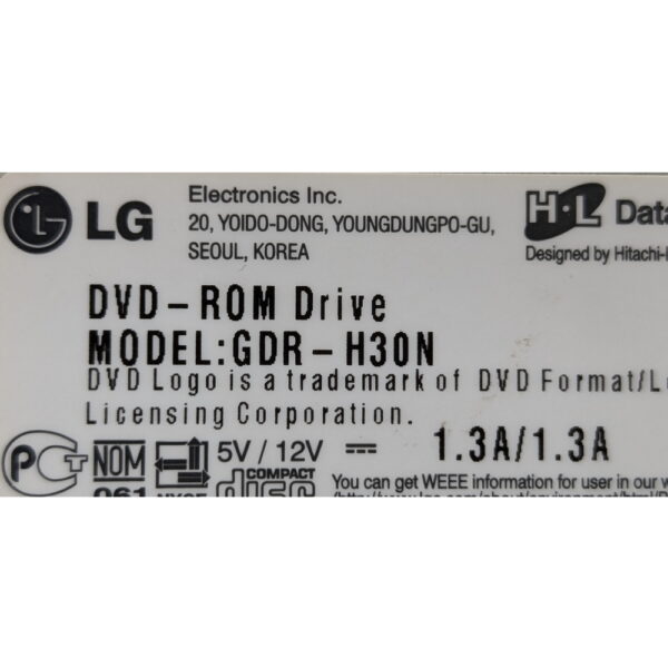 Привод DVD-RW GDR-H30N, LG, IDE