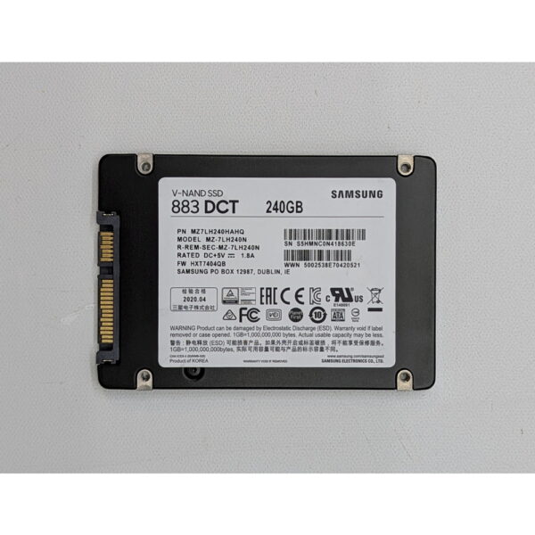 SSD диск MZ7LH240HAHQ, MZ-7LH240N, PM883, Samsung, 240 Гб, SATA, 3.5