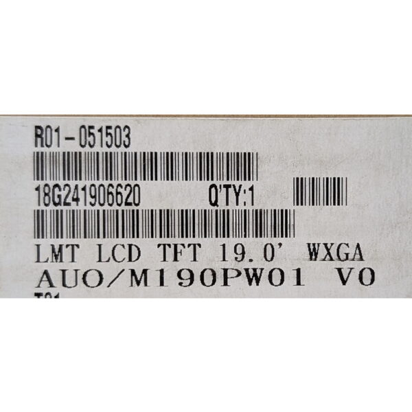 Матрица 18G241906620, 190PW01 V0, Asus VW192T, VW192S, VW192D, VK191T, LMT, LCD, TFT, 19.0", WXGA