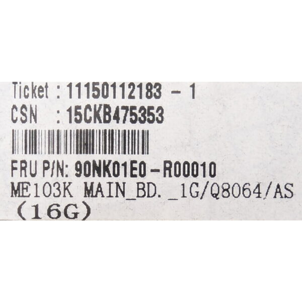 Материнская плата 90NK01E0-R00010, Asus MeMO Pad 10, ME103K, 16GB
