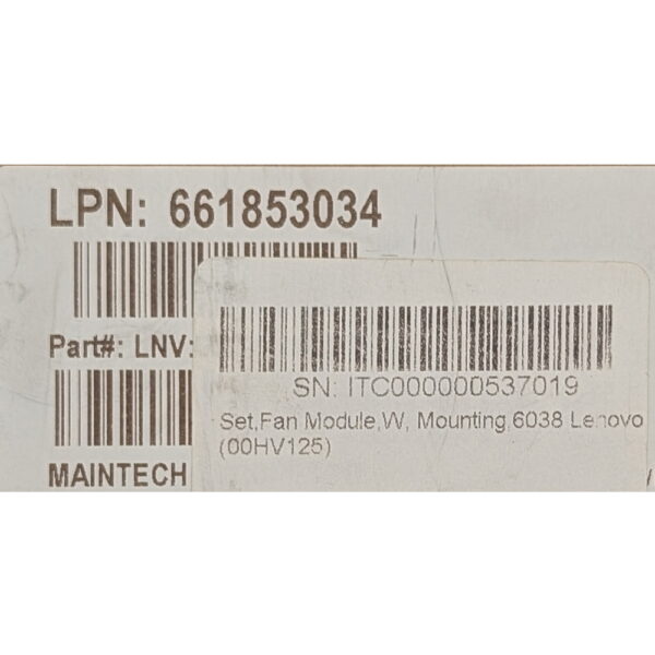 Вентилятор 00HV125, PFR0612XHE-01, Delta, Lenovo