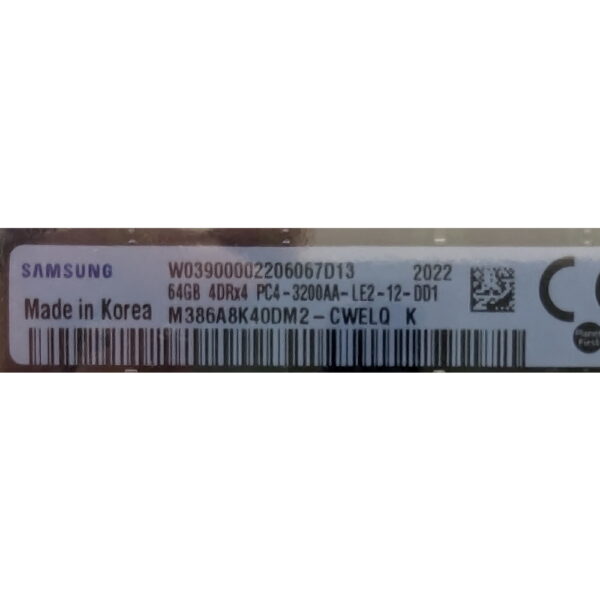 Модуль памяти M386A8K40DM2-CWE, Samsung, DDR4, 64Gb, LRDIMM, 25600, ECC