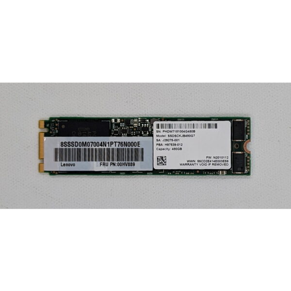 SSD диск 00HV889, SSDSCKJB480G7, Intel DC S3520, Lenovo, 480 Гб, M.2, 2280