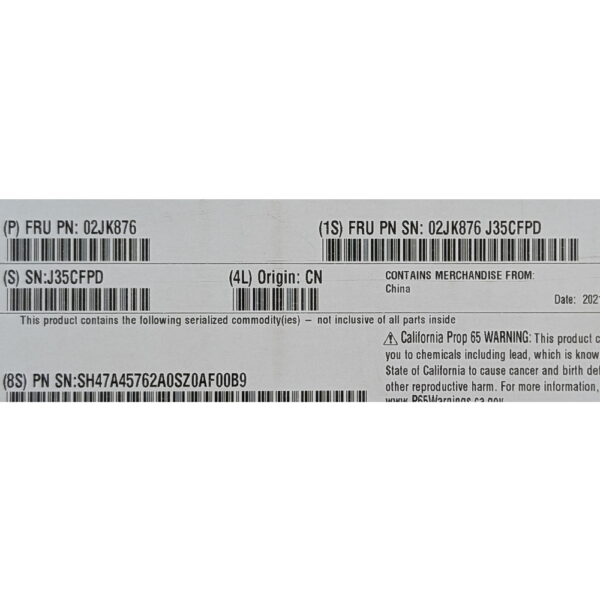 Радиатор 02JK876, Lenovo ThinkSystem SR665, LGA 4094