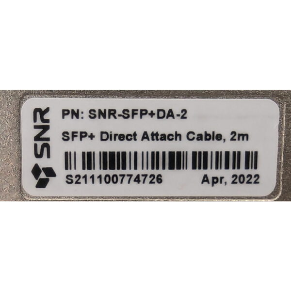 Кабель SNR-SFP+DA-2, SNR, SFP+, DAC, 2m