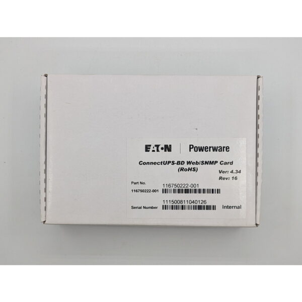 Адаптер 116750222-001, Eaton, ConnectUPS-BD Web/SNMP card (for 9130, 9120,9170+)