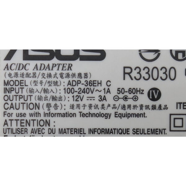 Адаптер питания EXA0801XA, Asus EeePc, 19V, 2.1A, (2.5x0.7)