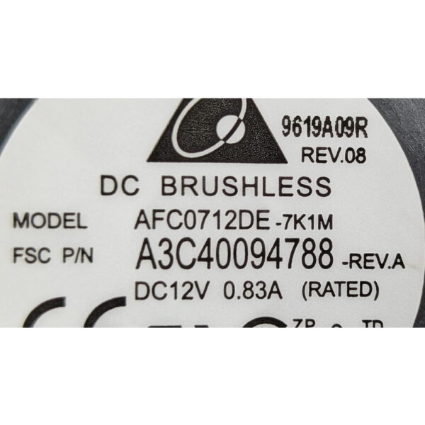 Вентилятор A3C40094788, AFC0712DE-7K1M, Dеltа, Fujitsu PRIMERGY RX300 S6, RX300 S5, 40x40x56mm, 12V