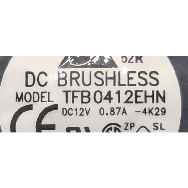 Вентилятор TFB0412EHN, Delta, 40x28мм, 12V, 8.64W, 0.87А