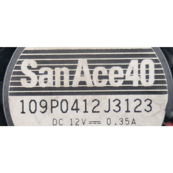 Вентилятор 109P0412J3123, SanAce, 40x28мм, 12V, 4.9W, 0.35A
