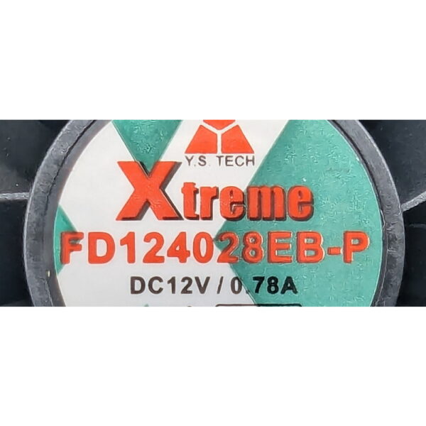 Вентилятор FD124028EB-P, Y.S TECH, 40x28мм, 12V, 3.12W, 0.78A