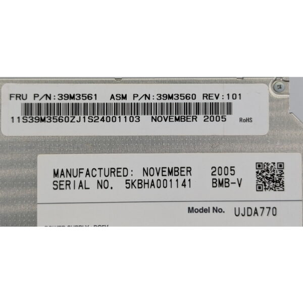 Привод DVD-RW 39M3561, 39M3560, UJDA770, IBM, 12.7, IDE