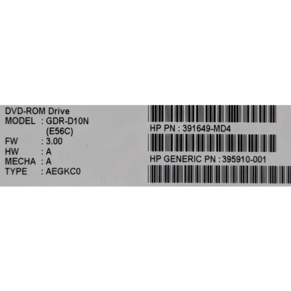 Привод DVD-RW 395910-001, 391649-MD4, 397928-001, GDR-D10N, HP DL360, DL380 G5, 12.7, IDE