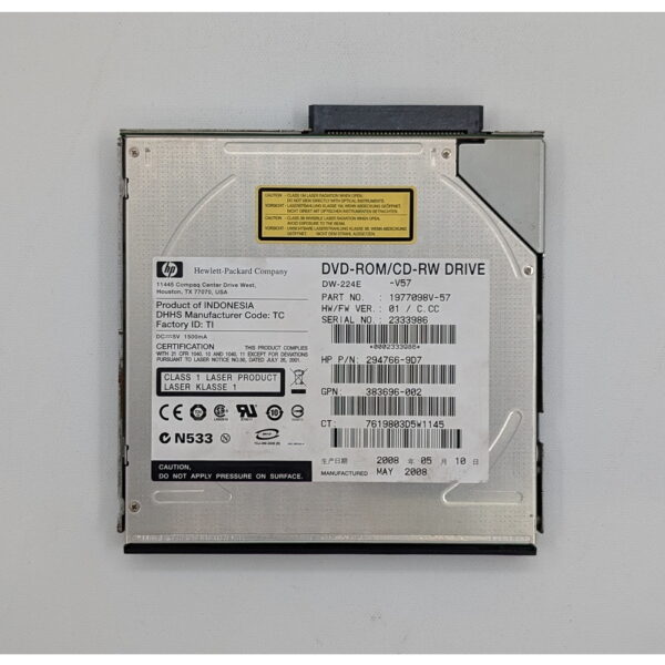 Привод DVD-RW 383696-002, 294766-9D7, DW-224E, HP, IDE