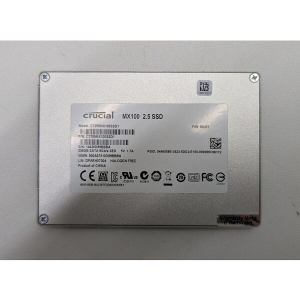 SSD диск CT256MX100SSD1, Crucial, 256 Гб, SATA, 2.5